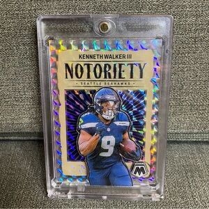 Custom 3D Floater - Kenneth Walker III Notoriety card